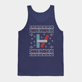 Christmas Knit Pattern Tank Top